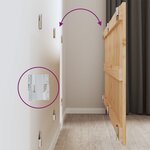 vidaXL Tête de lit murale 159 5x3x60 cm Bois massif de pin