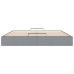 vidaXL Cadre de lit ottoman sans matelas gris clair 160x200 cm tissu