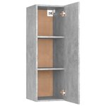 vidaXL Meuble TV Gris béton 30 5x30x90 cm Bois d’ingénierie