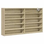 vidaXL Armoire à vitrine chêne sonoma 100x15x58 cm bois d'ingénierie