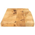 vidaXL Dessus de table 70x30x3 8 cm bord vif bois massif manguier brut