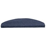 vidaXL Tapis d'escalier auto-adhésifs 30 Pièces bleu 65x22 5x3 5 cm