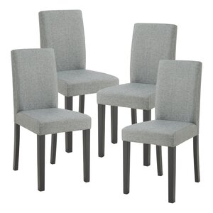 Lot de 4 chaises de salle à manger 89 x 43 x 54 cm moderne design robuste gris clair 03_0009829