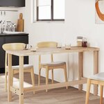 vidaXL Dessus de table rectangulaire 140x60x4 cm bois massif d'acacia