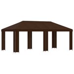 vidaXL Abri de jardin 6 x 3 m Marron Polyester et Acier 190