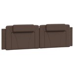 vidaXL Cadre de lit sans matelas marron 180x200 cm similicuir