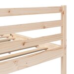 vidaXL Cadre de lit sans matelas bois massif 100x200 cm