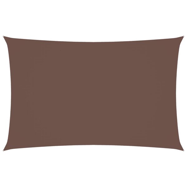 vidaXL Voile de parasol tissu oxford rectangulaire 2 5x5 m marron