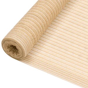 vidaXL Filet brise-vue Beige 1x10 m PEHD 195 g/m²