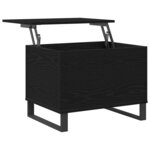 vidaXL Table Basse Chêne noir 60 x 44.5 x 45 cm Bois d'ingénierie