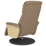 vidaXL Fauteuil inclinable de massage repose-pieds cappuccino
