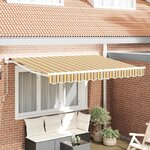vidaXL Cadre d'auvent Jaune et Gris 250 x 200 cm