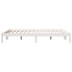 vidaXL Cadre de lit extra long sans matelas 160x210 cm bois massif pin