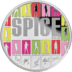 Pièce de monnaie en Argent 2 Pounds g 31.1 (1 oz) Millésime 2026 Legends of Music SPICE GIRLS