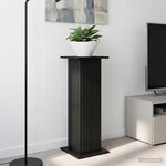 vidaXL Support de Plante Noir 30 5 x 30 x 80 5 cm Bois d'ingénierie