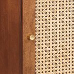 vidaXL Cabinet de salle de bain avec étagère Marron 38 x 33.5 x 58 cm