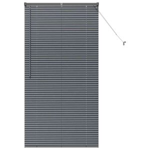 vidaXL Stores vénitiens Gris foncé 175 x 90 cm Aluminium