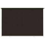 vidaXL Store roulant d'extérieur 350x230 cm Marron PEHD