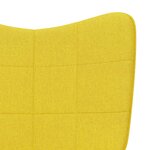 vidaXL Chaise à bascule Jaune moutarde Tissu