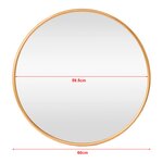 Miroir mural ordona rond 60 cm doré 03_0007946