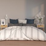 vidaXL Tables de chevet 2 Pièces Blanc/chêne sonoma Bois d'ingénierie
