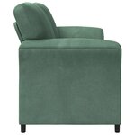 vidaXL Sofa 3 places Vert Mer 198 x 83 x 95 cm Velours