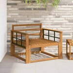 vidaXL Sofa de milieu extérieur Naturel