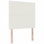 vidaXL Tête de lit Crème 100 cm Tissu en velours côtelé