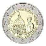 2 euros commémorative Vatican 2016 - Gendarmerie en coffret BU.