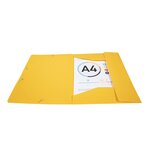 Chemise à élastique 3 rabats Polypropylène 4/10e Opaque Eco - A4 - Jaune EXACOMPTA
