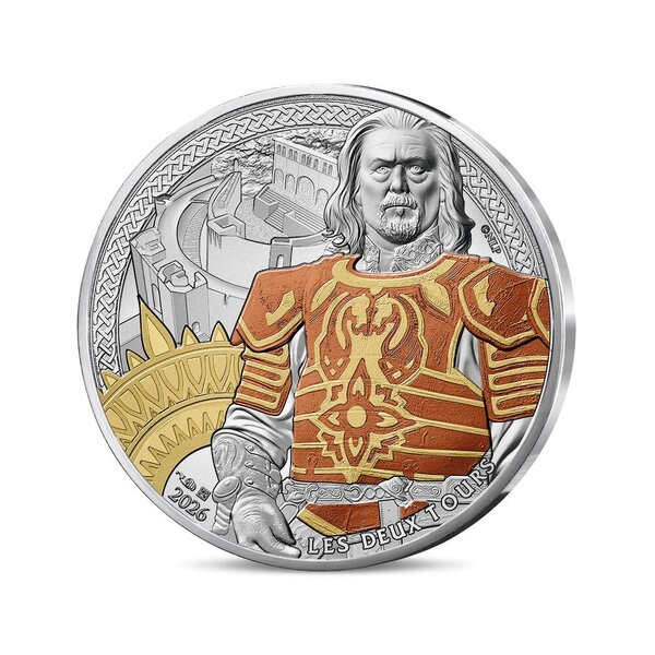 Le Seigneur des Anneaux Monnaie de 10€ Argent Théoden et la bataille du gouffre de Helm