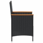 vidaXL Mobilier à dîner de jardin 7 Pièces avec coussins Résine tressée
