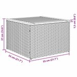 vidaXL Ensemble de canapé de jardin 11 Pièces Noir Poly rotin