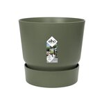 Pot de fleurs rond Greenville Ø 55 x hauteur 50 cm - Extérieur 100  recyclé - Vert