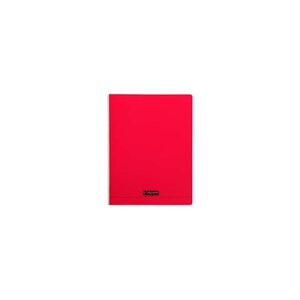 Cahier 140 pages seyès 90 g  couverture polypropylène rouge  format 24 x 32 cm calligraphe