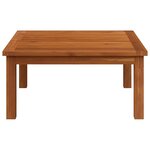 vidaXL Salon de jardin 3 pièces avec coussins en bois d'acacia et corde