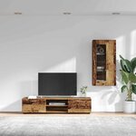 vidaXL Ensemble meuble TV FLORIN Bois ancien Bois d'ingénierie