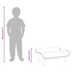 vidaXL Canapé pour enfants gris foncé 70x40x24 cm tissu