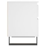 vidaXL Tables de chevet 2 Pièces blanc 40x35x50 cm bois d’ingénierie