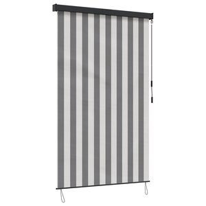 vidaXL Store enrouleur Anthracite et blanc 100 x 250 cm
