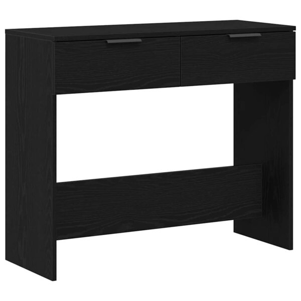 vidaXL Table console Chêne noir 90 x 36 x 75 cm Bois d'ingénierie
