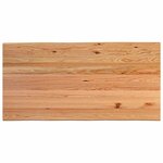 vidaXL Table à manger bord naturel bois massif chêne rectangulaire