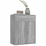 vidaXL Buffet Sonoma gris 60x30x75 cm Bois d'ingénierie