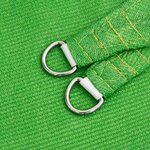 vidaXL Voile d'ombrage 160 g/m² Vert clair 2 5x2 5 m PEHD