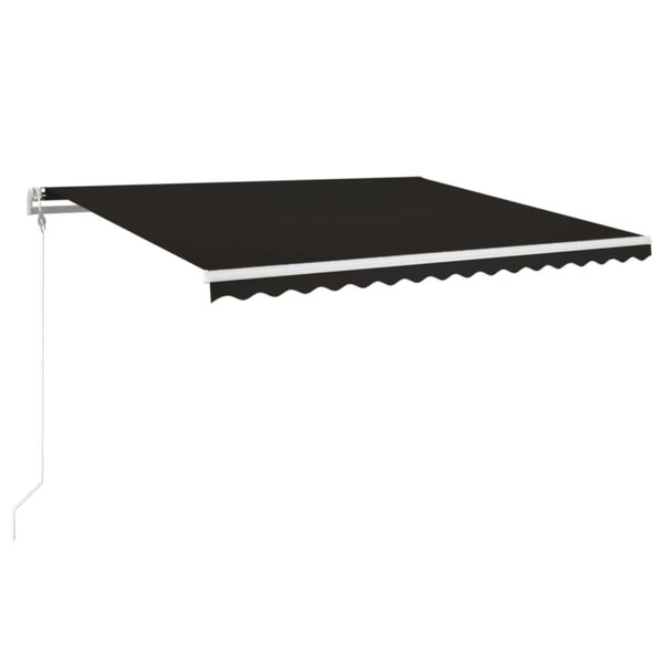 vidaXL Auvent rétractable automatique 450x350 cm Anthracite