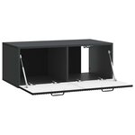 vidaXL Meuble TV mural Noir 78 5 x 41 x 30 cm Bois d'ingénierie