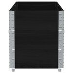 vidaXL Jardinière noir 150x50 cm bois massif de pin