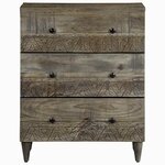 vidaXL Buffets 2 Pièces gris clair 60x33 5x75 cm bois de manguier massif