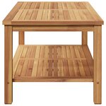 vidaXL Table basse Marron 110 x 55 x 45 cm Bois de teck solide