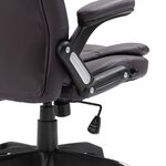 vidaXL Chaise de bureau Marron Similicuir